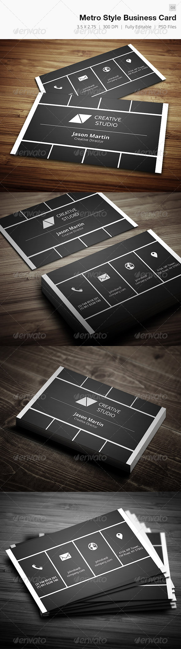 Metro Business Card - 04 - Corporate Business Cards