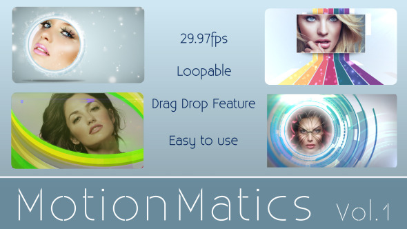 Motionmatics Vol.1 animated Loops with alpha Zone Motionmatics Vol.1 animated Loops with alpha Zone