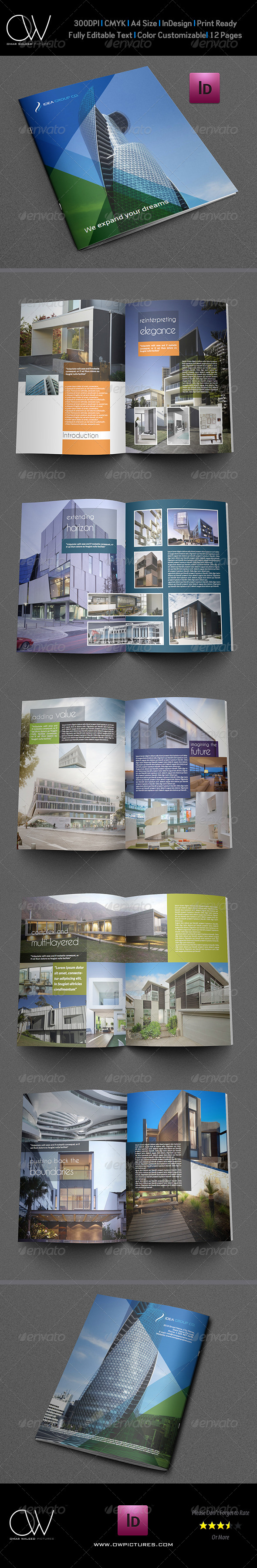 Architectural Brochure Template 12 Pages Architectural Brochure Template 12 Pages