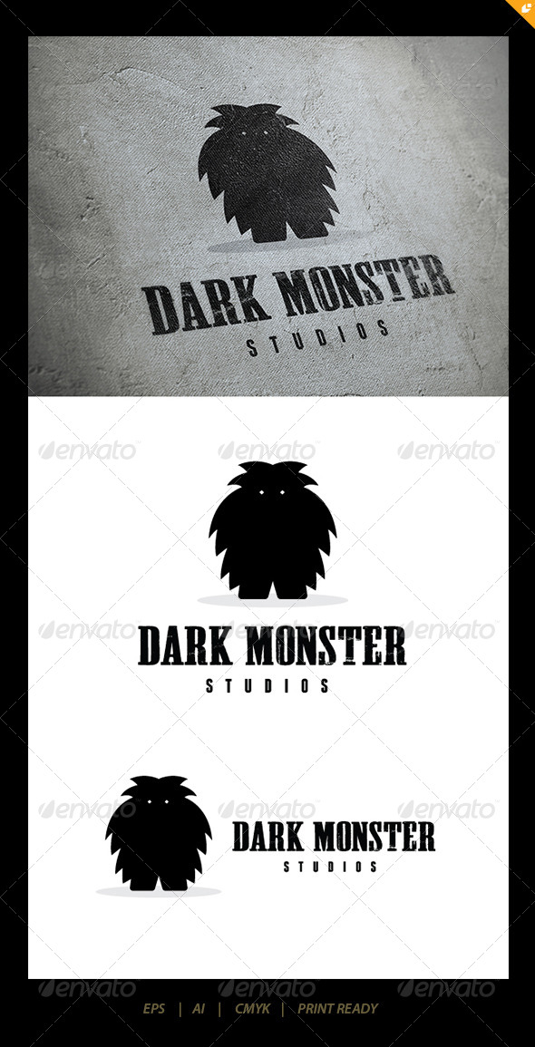 Dark Monster Logo - Humans Logo Templates