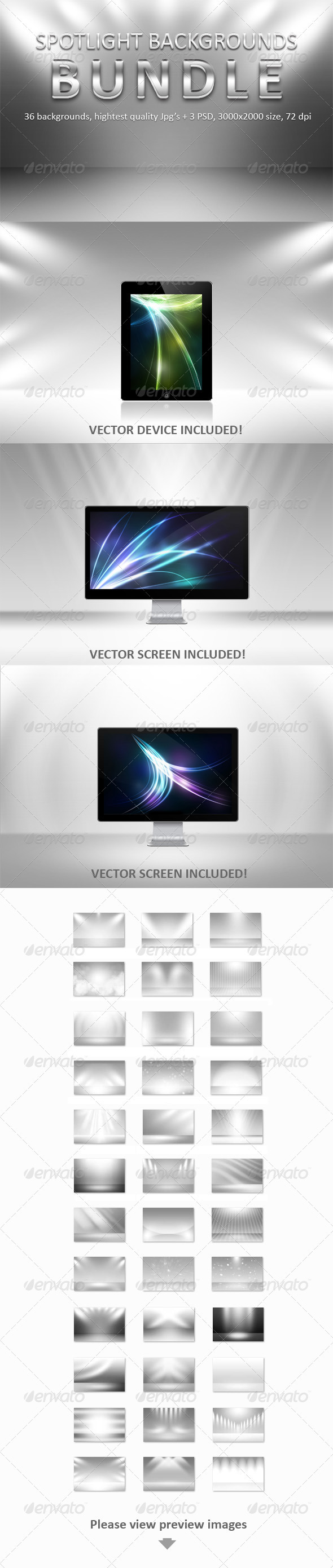 Spotlight Backgrounds Bundle Spotlight Backgrounds Bundle