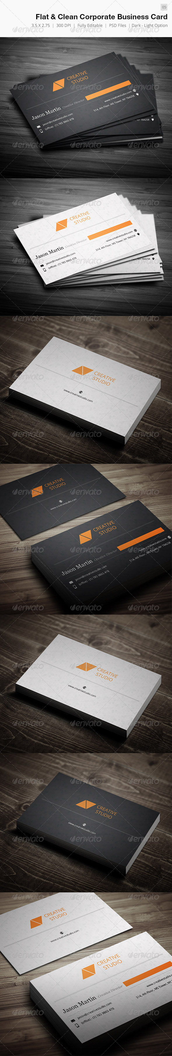 Dual Clean Corporate Business Card 05 Dual Clean Corporate Business Card 05