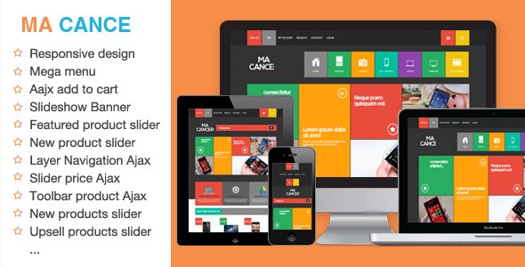 MA CANCE - Metro Responsive Magento Theme