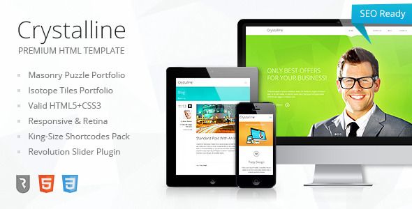 Crystalline - Premium HTML5 Template