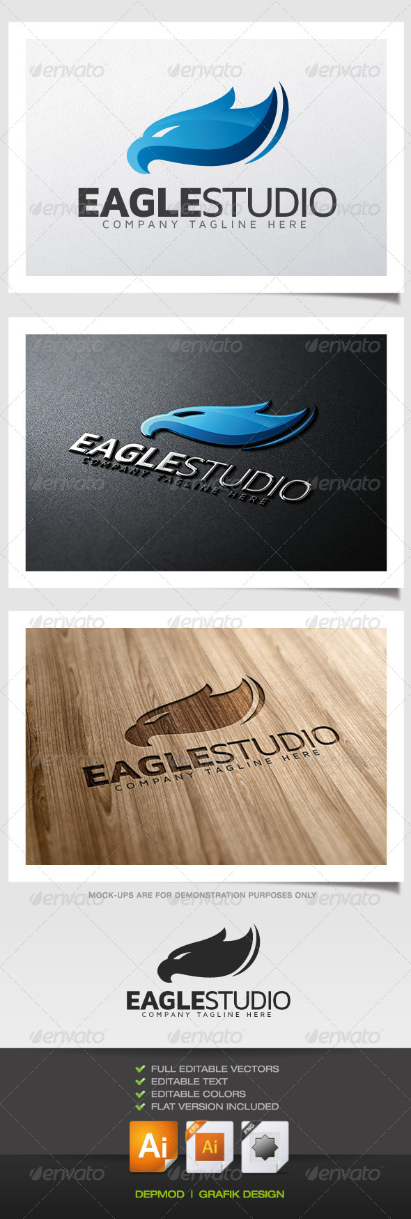 Eagle Studio Logo - Animals Logo Templates
