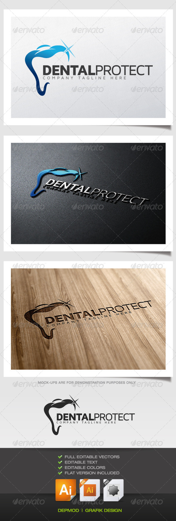Dental Protect Logo - Objects Logo Templates