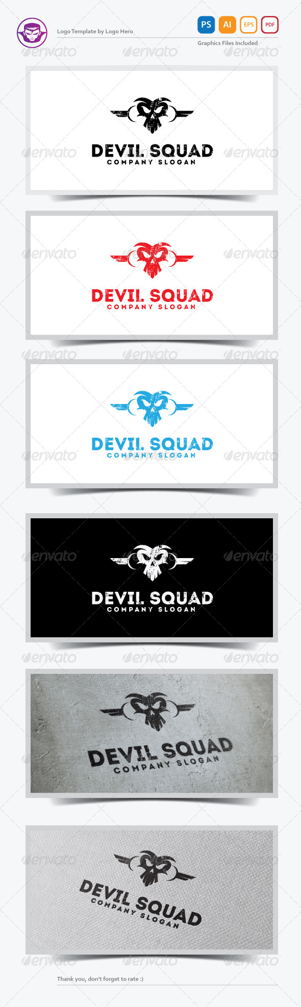Devil Squad Logo Template Devil Squad Logo Template