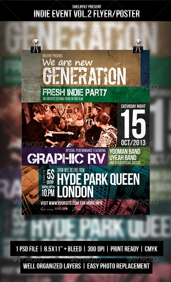 Indie Event Flyer Poster Vol.2 Indie Event Flyer Poster Vol.2