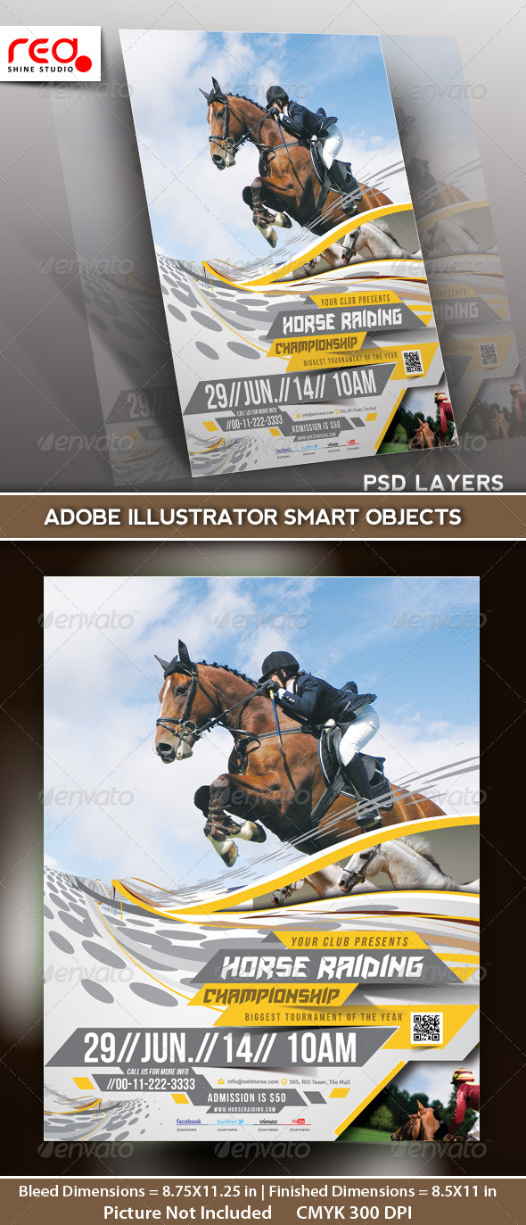 Horse Riding Flyer Poster Template Horse Riding Flyer Poster Template