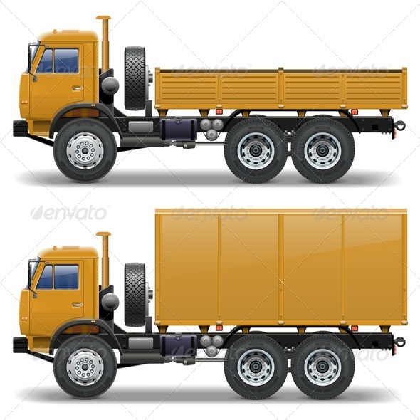 Vector Trucks Set Vector Trucks Set