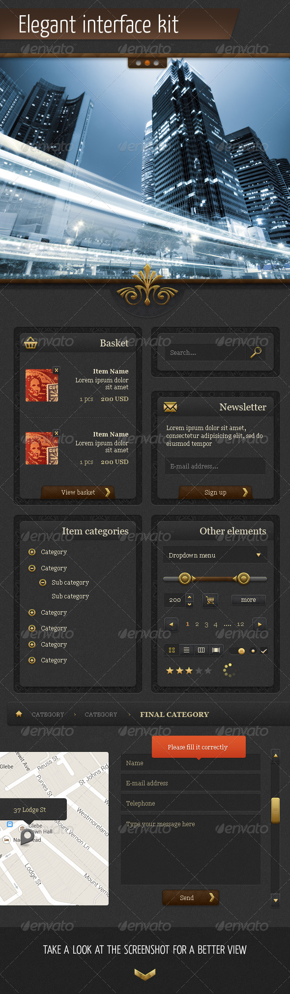 Elegant UI Kit Classic Version Elegant UI Kit Classic Version