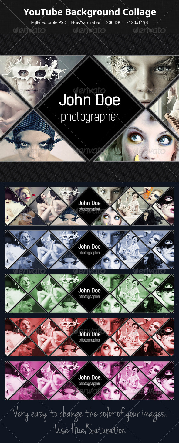 YouTube Background Collage YouTube Background Collage