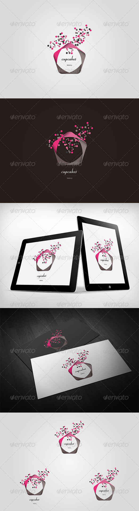 Cupcakes Bakery Logo Template Cupcakes Bakery Logo Template