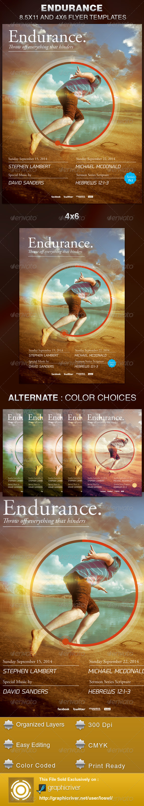Endurance Church Flyer Template - Print Templates