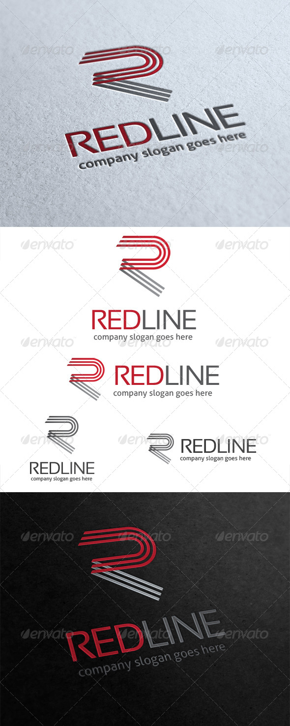 Red Line Letter R Logo Red Line Letter R Logo