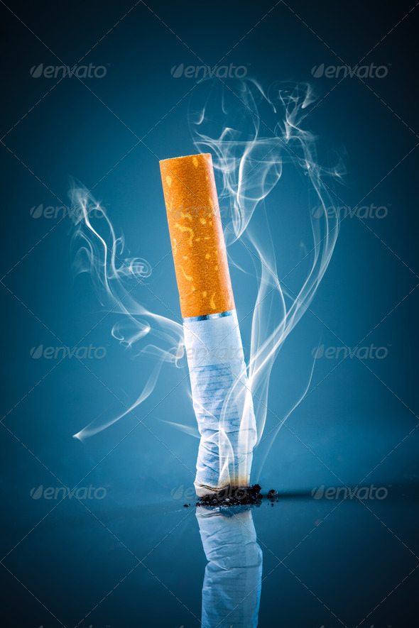 Cigarette butt - No smoking.