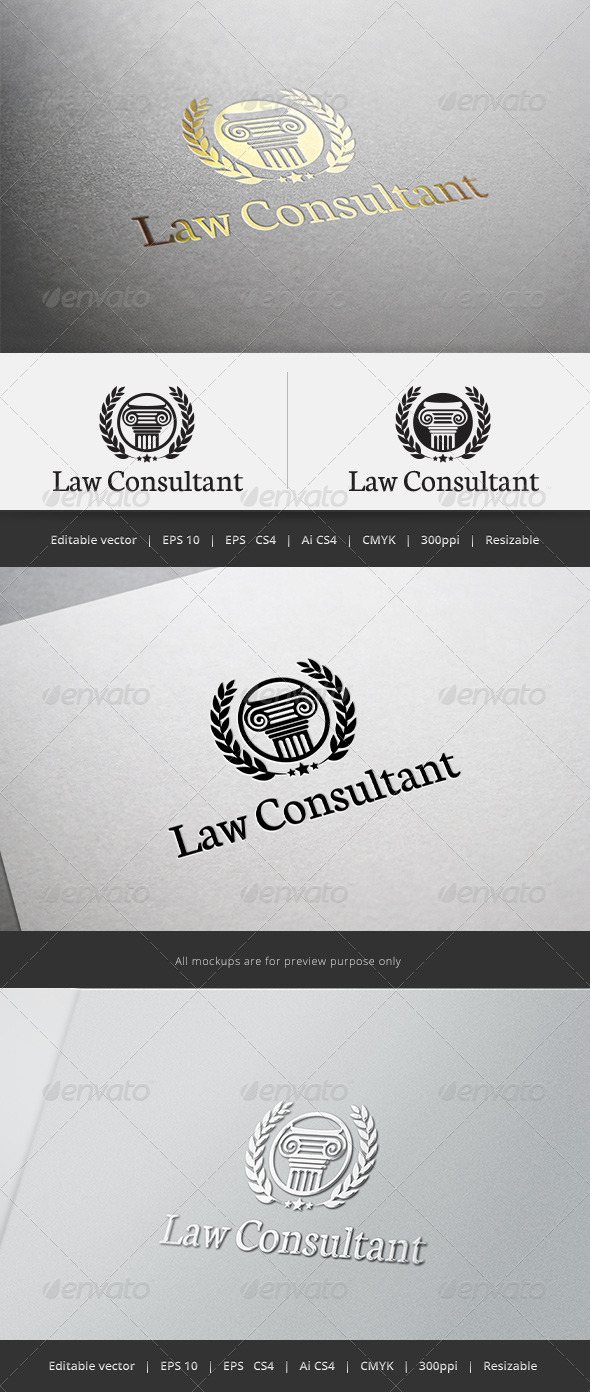 Law Consultant Logo Law Consultant Logo