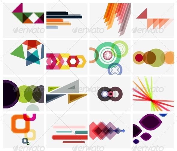 Modern Geometrical Art Background Templates Modern Geometrical Art Background Templates