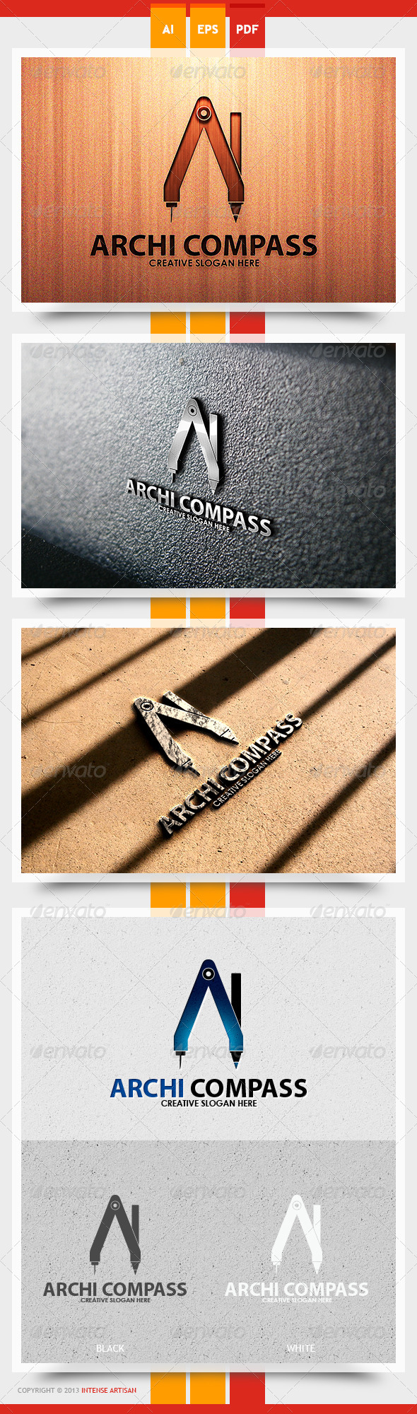 Archi Compass Logo Template Archi Compass Logo Template