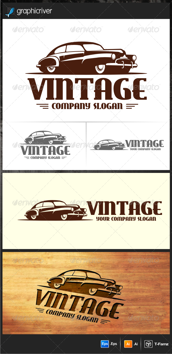 Vintage Car Logo Templates