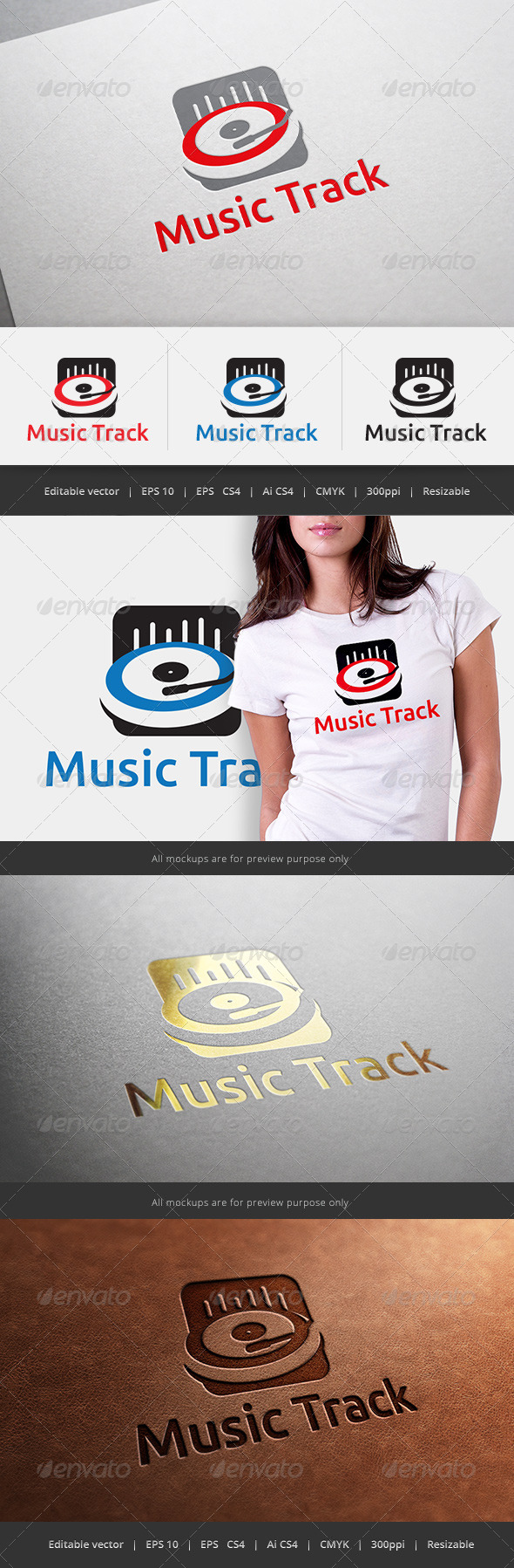 Music Track Logo Music Track Logo