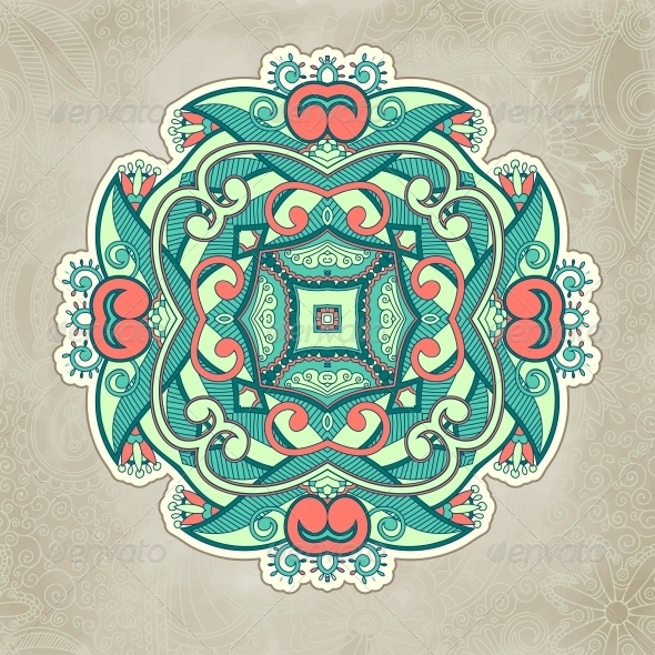 Abstract Ornamental Floral Item Background Abstract Ornamental Floral Item Background