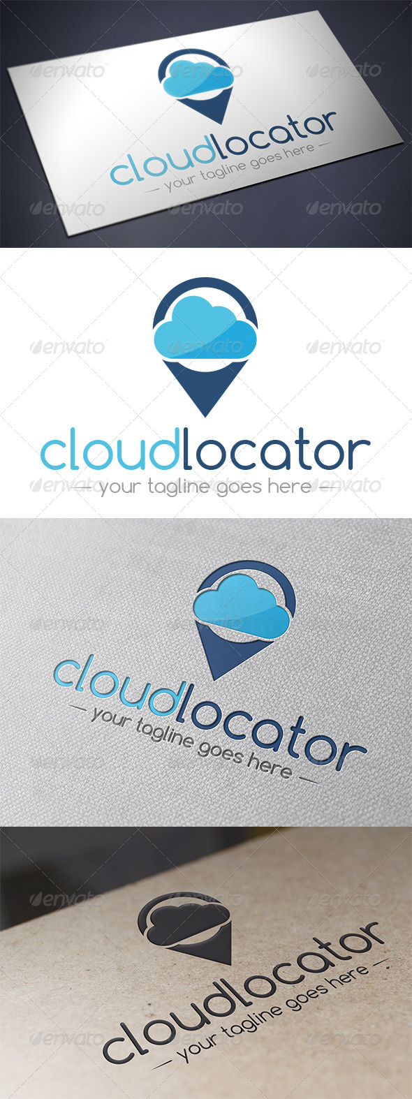 Cloud Locator Logo Template Cloud Locator Logo Template