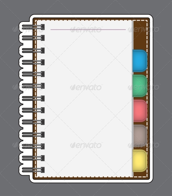 Blank Paper with Notebook Vector Outline Blank Paper with Notebook Vector Outline