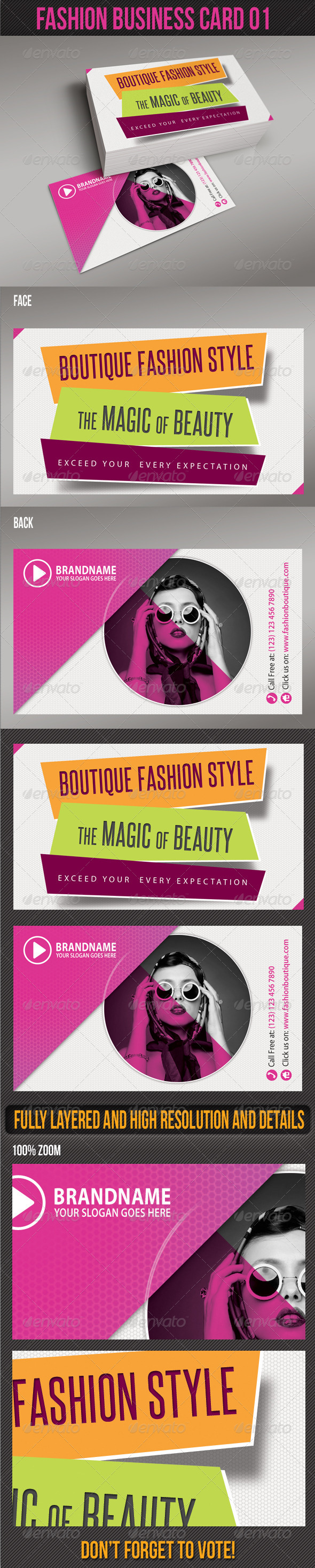 Fashion Business Card 01 Fashion Business Card 01