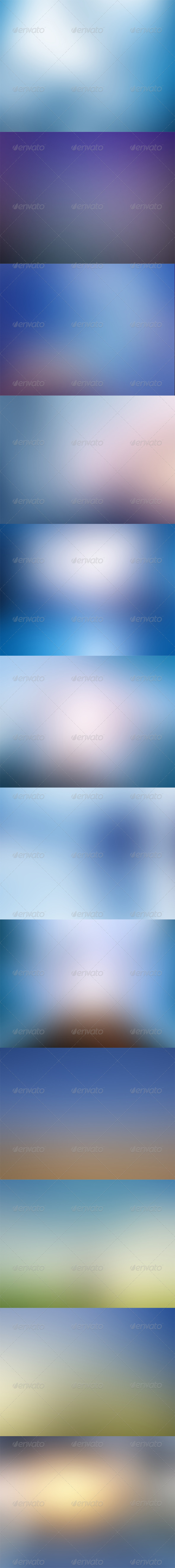 Blue Blurred Backgrounds Blue Blurred Backgrounds