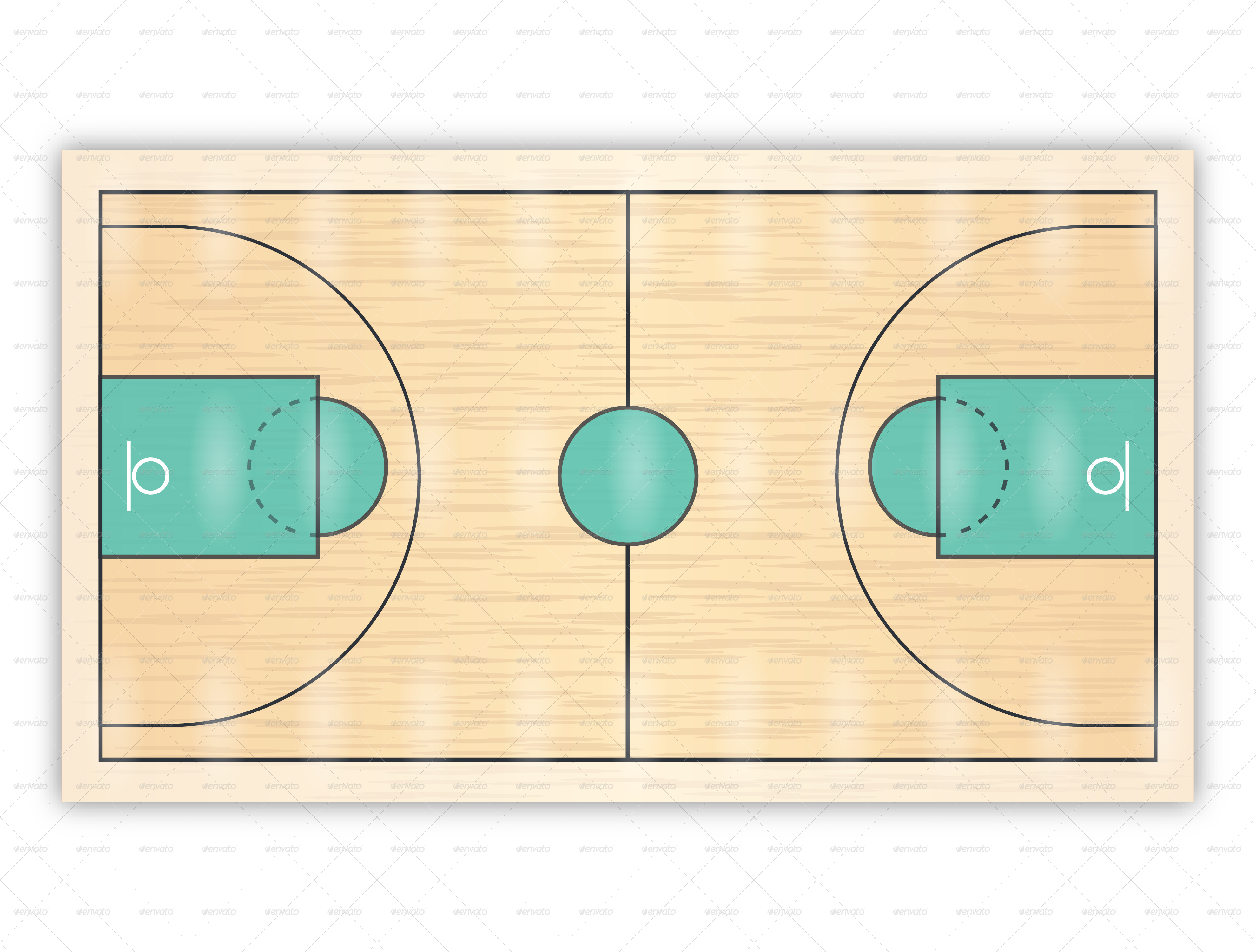 Basketball Court Floor Png 8169