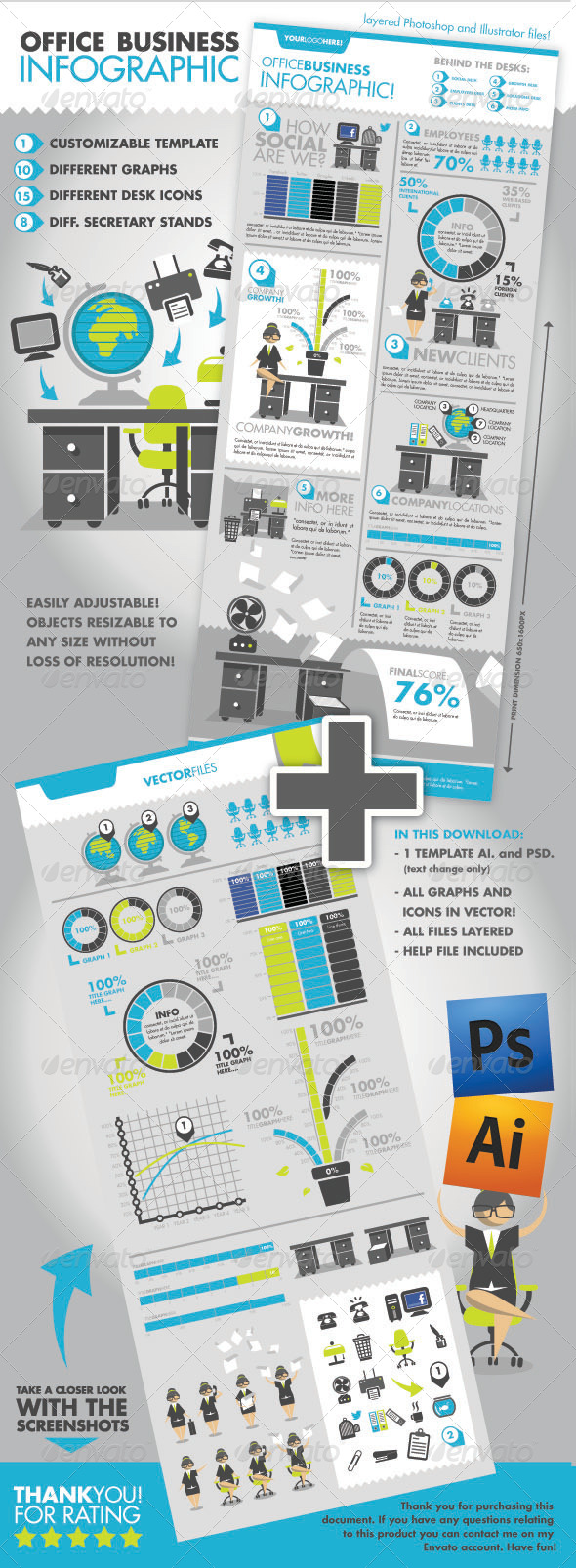 Office Business Infographic
