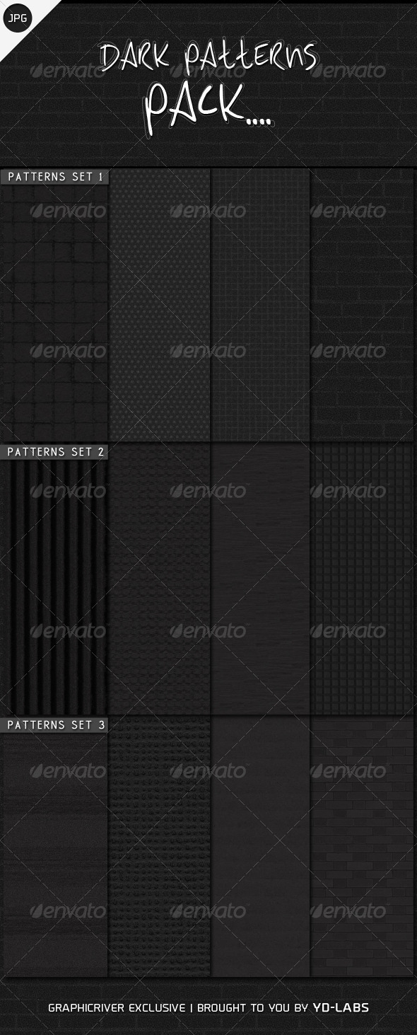 Dark Patterns Pack - Patterns Backgrounds