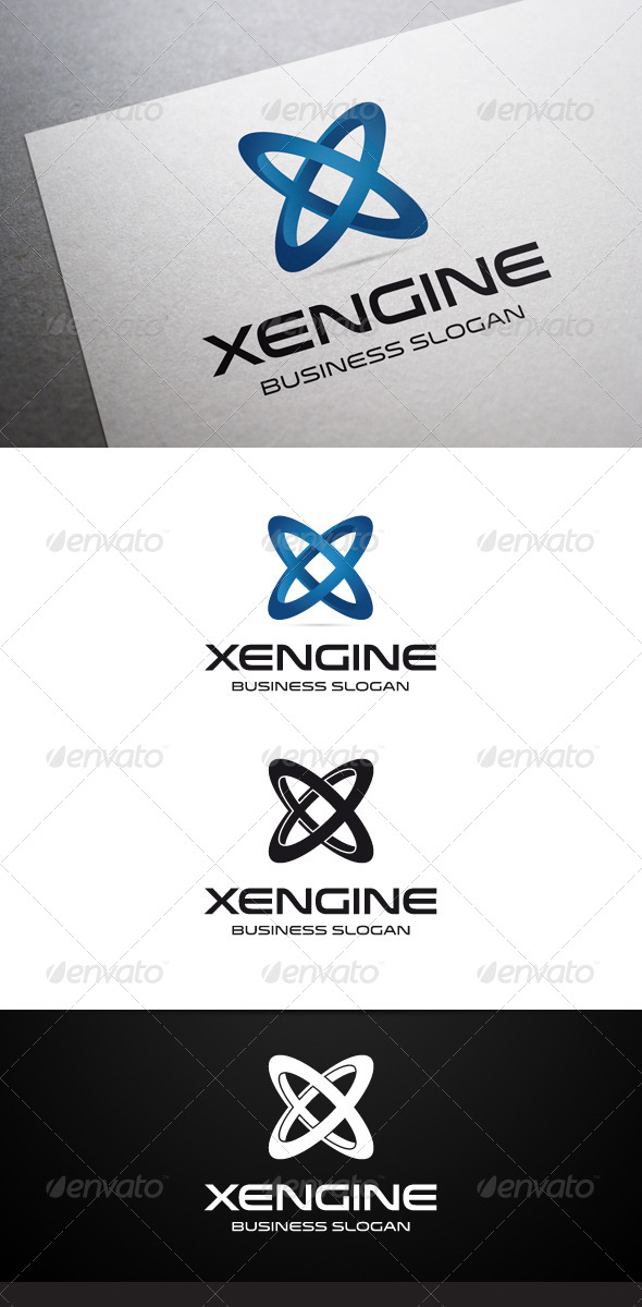 Xengine X Letter Logo Xengine X Letter Logo