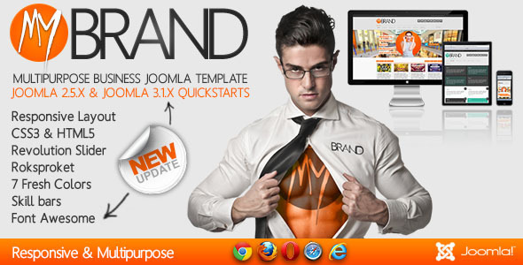 MyBrand - Responsive, Multipurpose Joomla Template