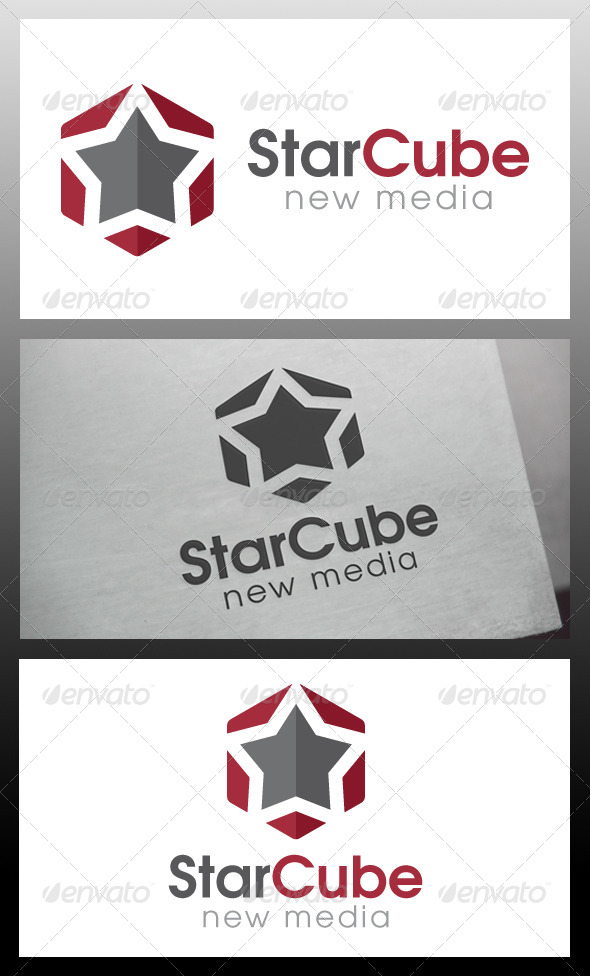 Star Cube Logo Template Star Cube Logo Template