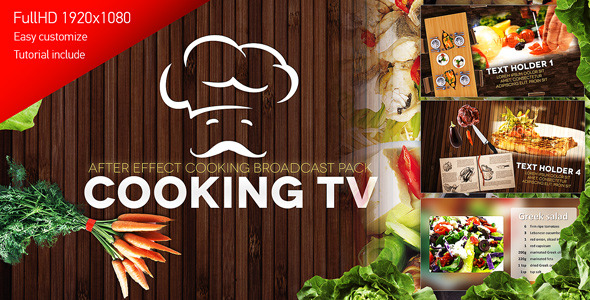 Cooking TV After Effects Cook Broadcast Pack Cooking TV After Effects Cook Broadcast Pack