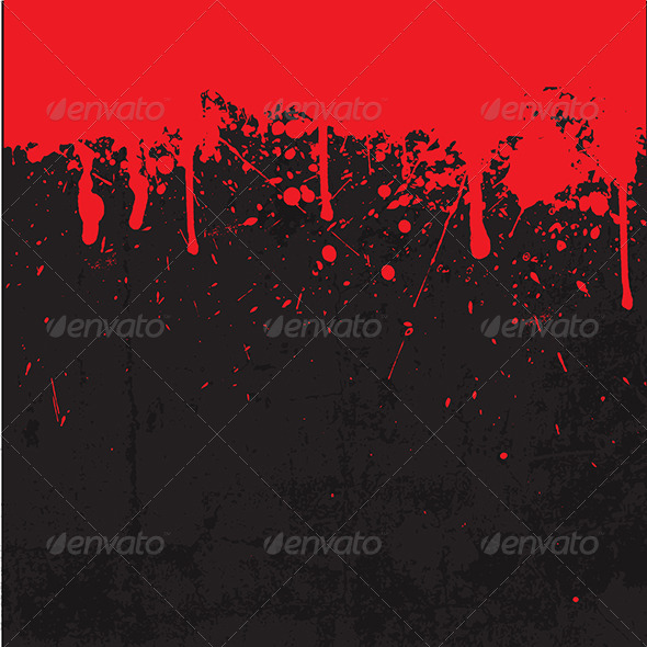 Grunge Blood Splatter Background - Halloween Seasons/Holidays