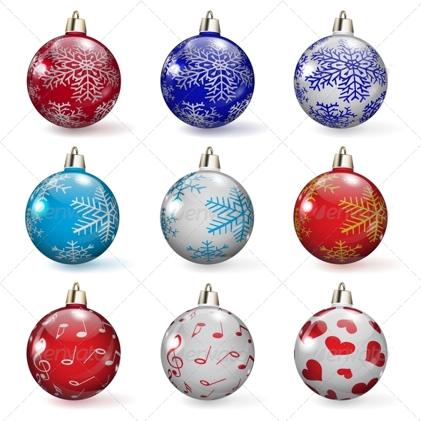 Set Of Christmas Balls