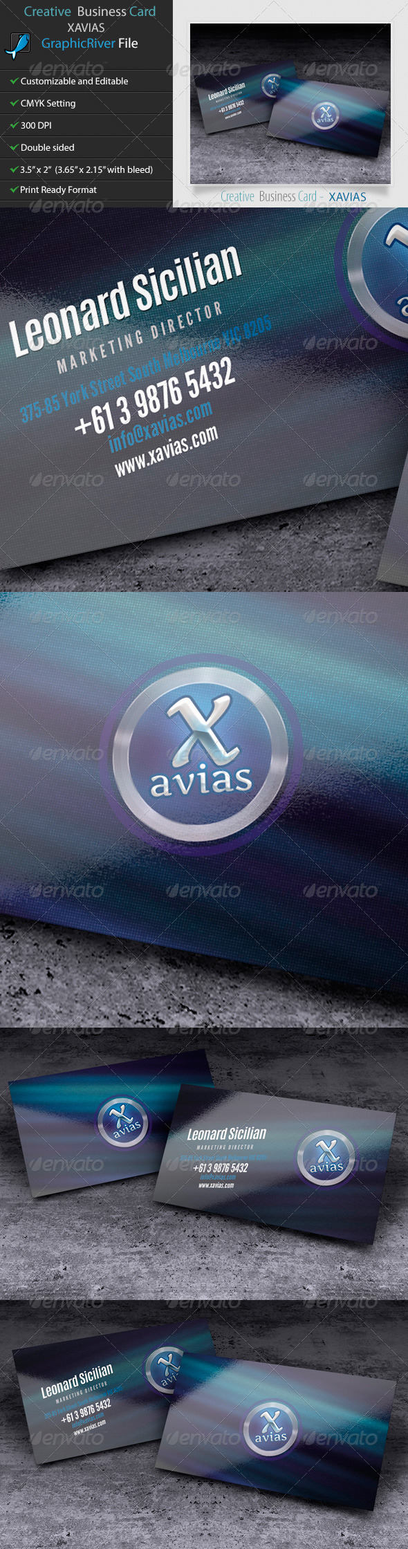 Creative Business Card Xavias Creative Business Card Xavias
