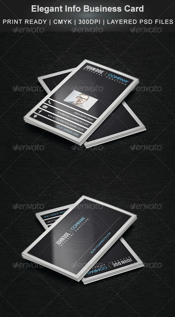 Elegant Info Business Card Elegant Info Business Card