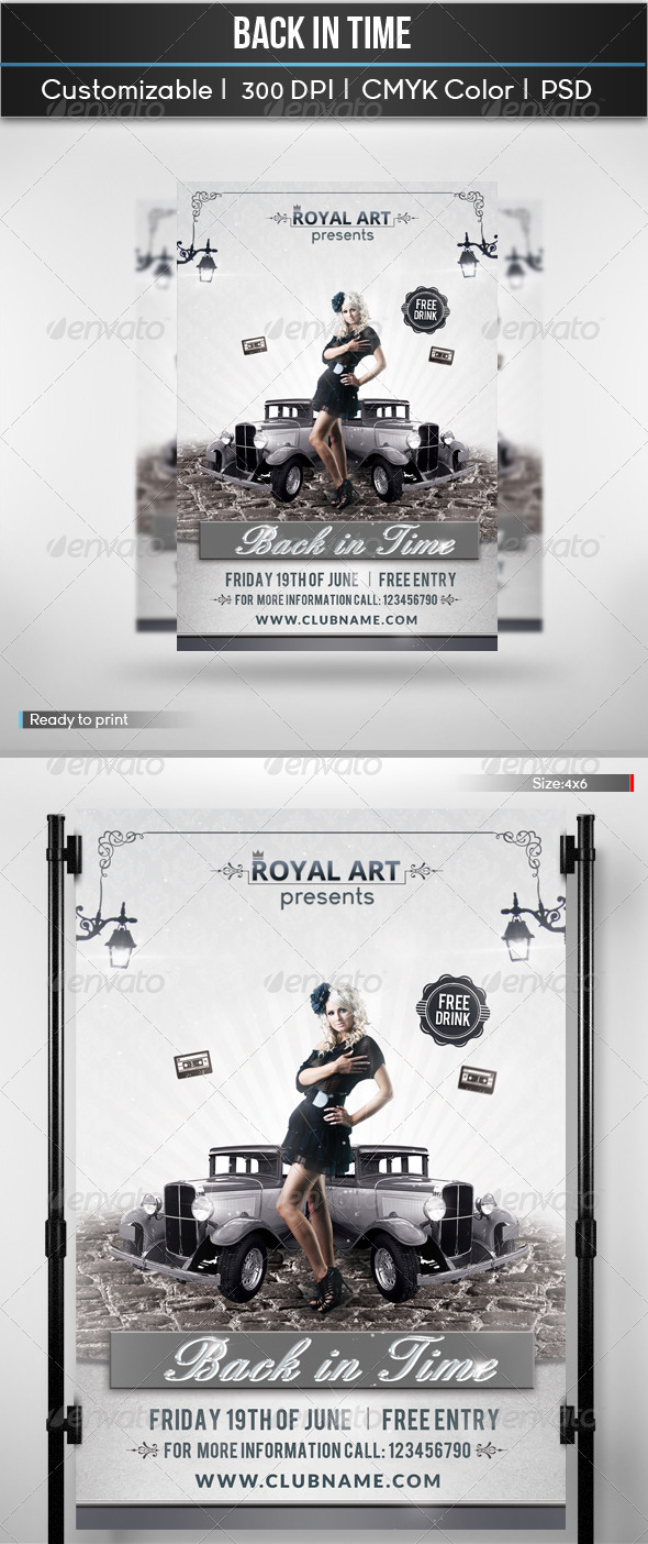Back In Time - Retro/Vintage Business Cards