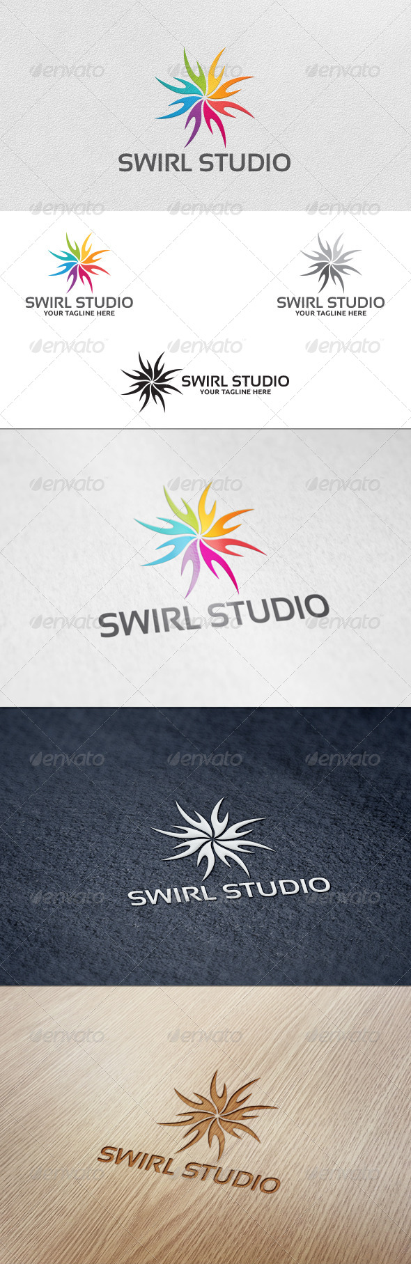 Swirl Studio Logo Template Swirl Studio Logo Template