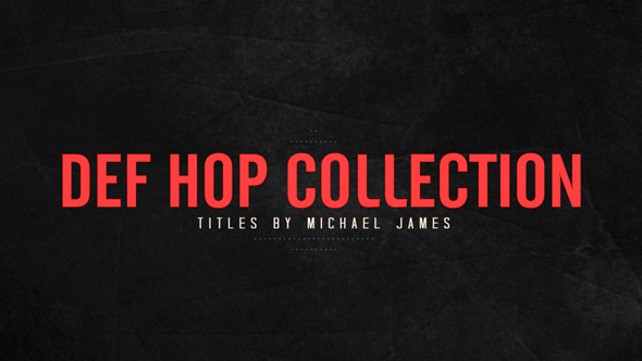 Def Hop Title Collection Def Hop Title Collection