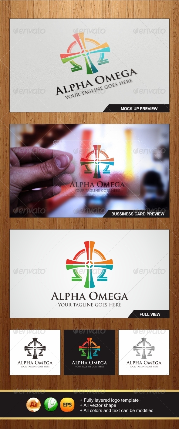 Alpha Omega Logo - Symbols Logo Templates