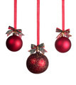 Photo of Three red Christmas balls | Free christmas images