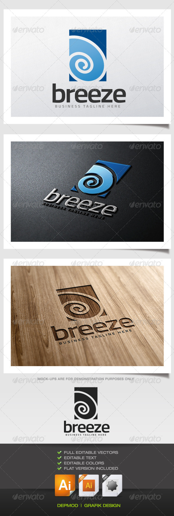Breeze Logo - Abstract Logo Templates