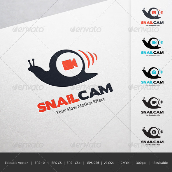 Snail Camera Logo Snail Camera Logo