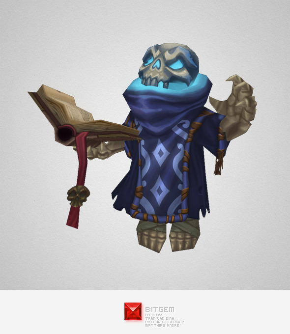 Low Poly Skeleton Mage Low Poly Skeleton Mage