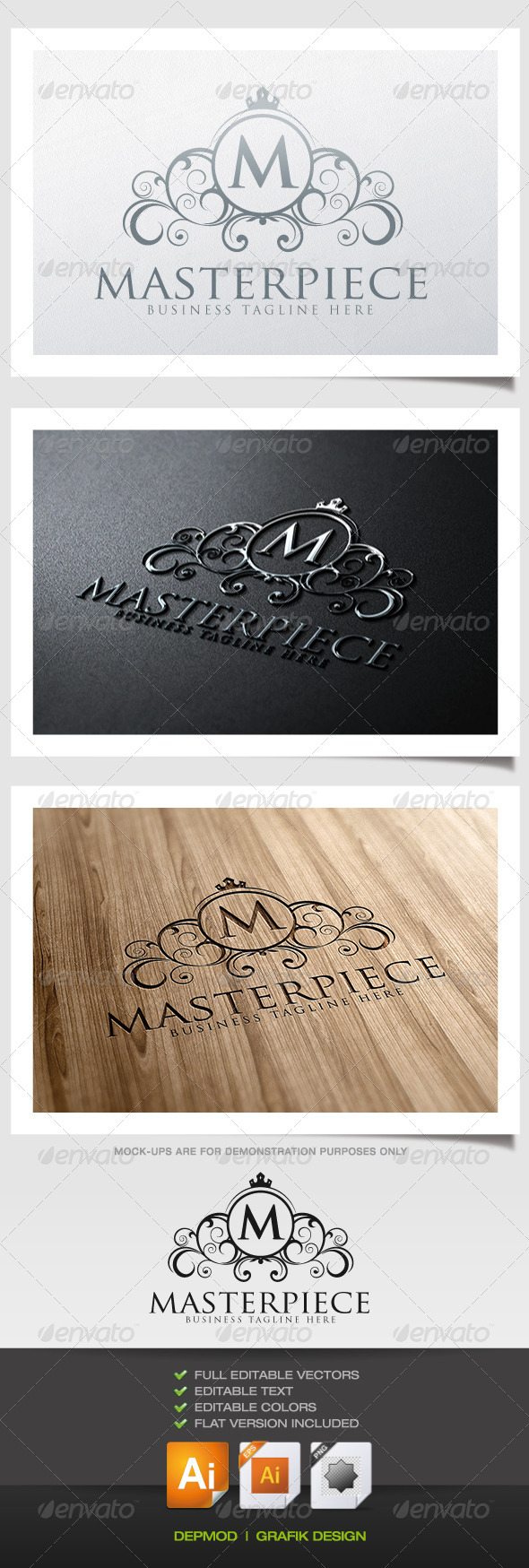 Masterpiece Logo - Crests Logo Templates